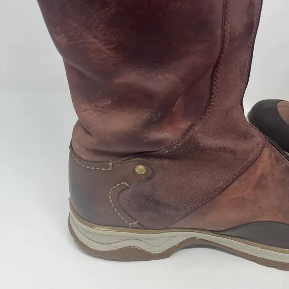 Merrell women's Eventyr Cuff boots waterproof tall high 8.5 wine