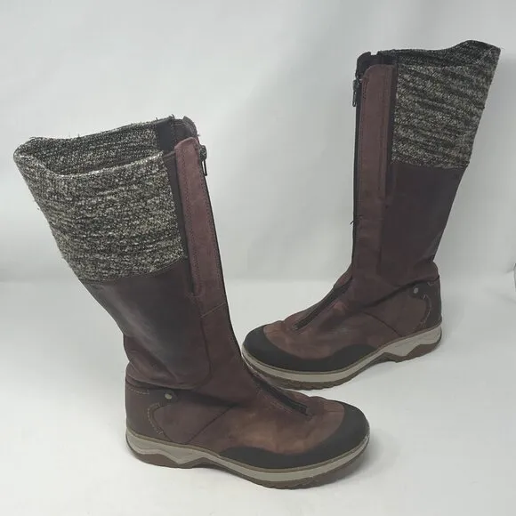 Merrell women's Eventyr Cuff boots waterproof tall high 8.5 wine