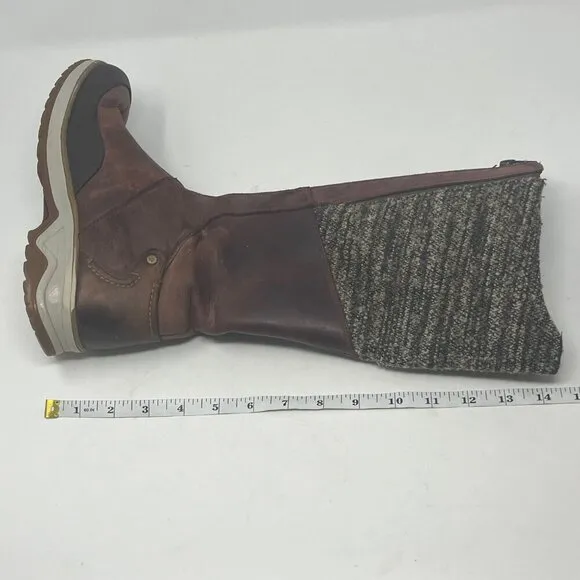 Merrell women's Eventyr Cuff boots waterproof tall high 8.5 wine