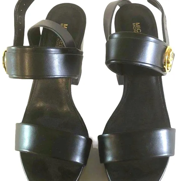 MICHAEL KORS Carmen Platform Sandals Women's Size US8M Black Worn Twice!