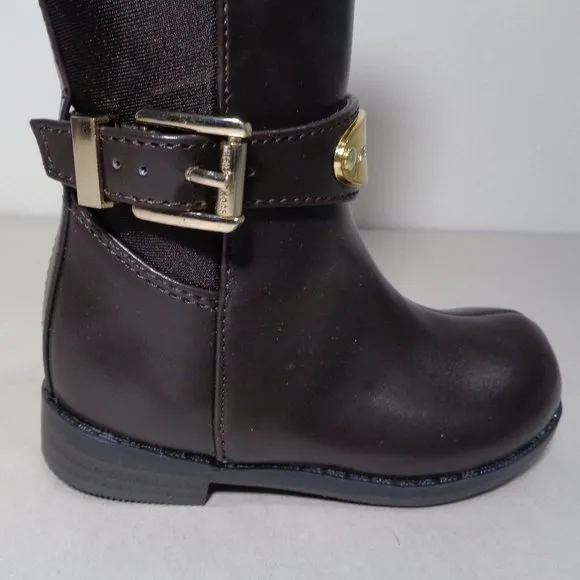 Michael Kors Size 5 M PARSON Chocolate Brown Boots New Girls Toddler Shoes