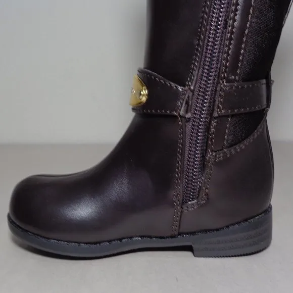 Michael Kors Size 5 M PARSON Chocolate Brown Boots New Girls Toddler Shoes