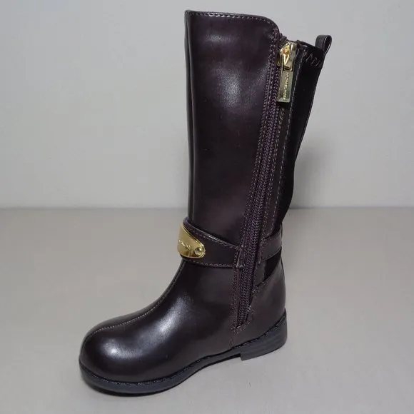 Michael Kors Size 5 M PARSON Chocolate Brown Boots New Girls Toddler Shoes