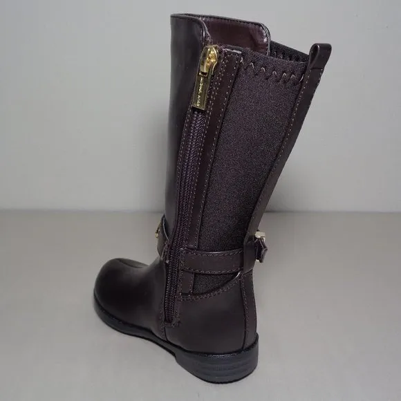 Michael Kors Size 5 M PARSON Chocolate Brown Boots New Girls Toddler Shoes