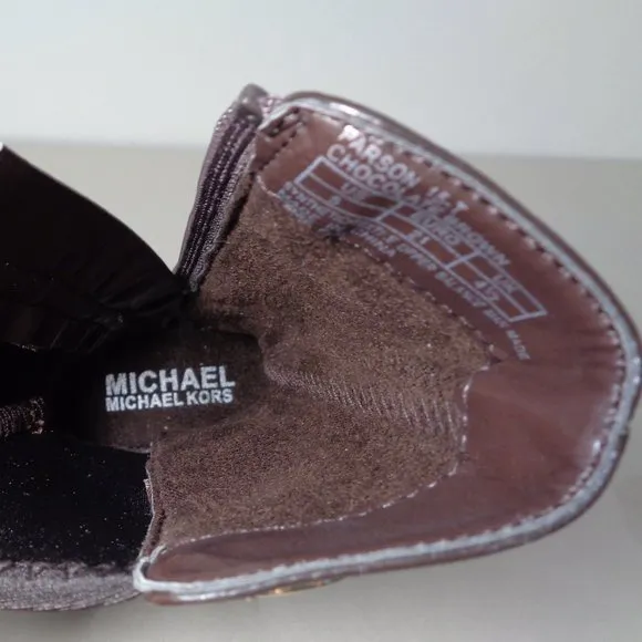 Michael Kors Size 5 M PARSON Chocolate Brown Boots New Girls Toddler Shoes