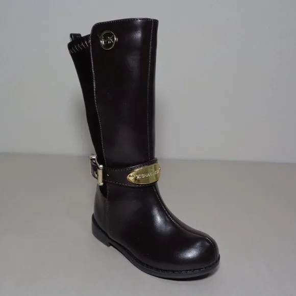 Michael Kors Size 5 M PARSON Chocolate Brown Boots New Girls Toddler Shoes