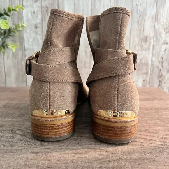 Michael Kors Suede Buckle Boots