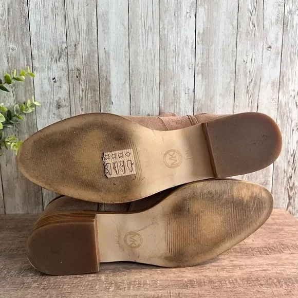 Michael Kors Suede Buckle Boots