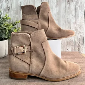 Michael Kors Suede Buckle Boots