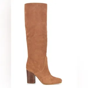 MICHAEL Michael Kors Leigh Suede Knee High Boots Size 7 Luggage