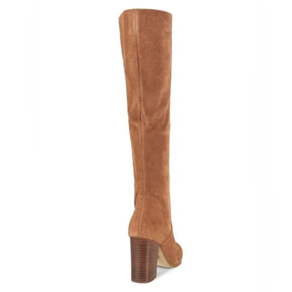 MICHAEL Michael Kors Leigh Suede Knee High Boots Size 7 Luggage
