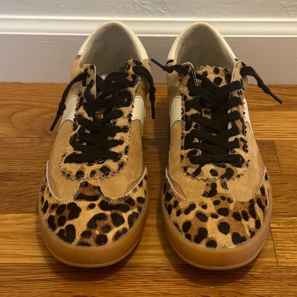 MI.IM Destiny Leopard Print Sneakers Animal 9 Shoes Casual Brown Black Leather