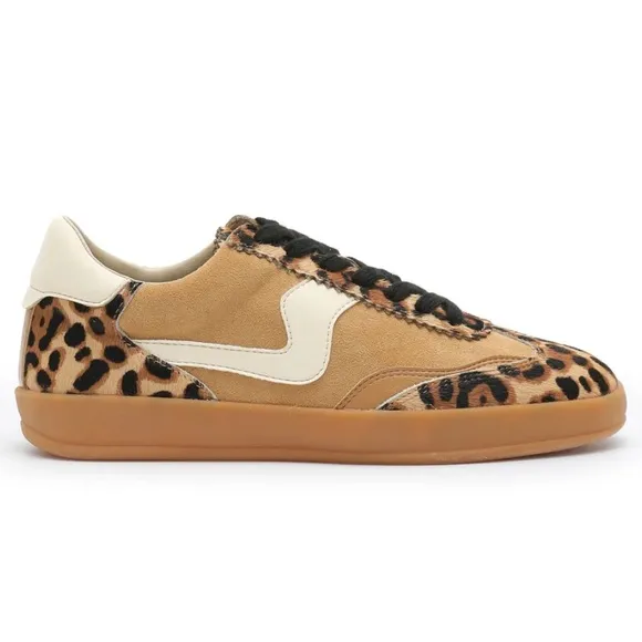 MI.IM Destiny Leopard Print Sneakers Animal 9 Shoes Casual Brown Black Leather