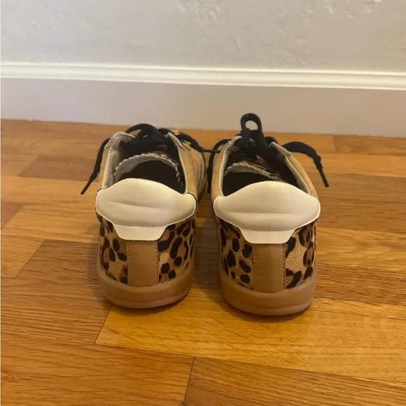 MI.IM Destiny Leopard Print Sneakers Animal 9 Shoes Casual Brown Black Leather