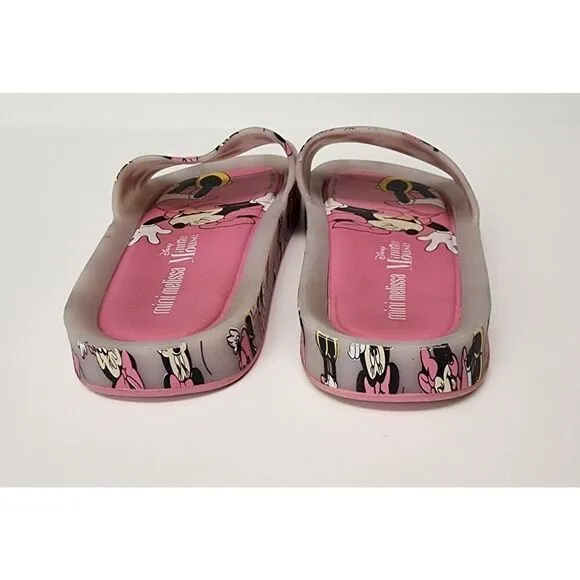Mini Melissa Girls Beach Slide   Mickey And Friends Disney Sandals Pink Size 2