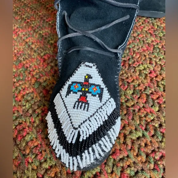 Minnetonka Suede Moccasin Tall Boots RARE