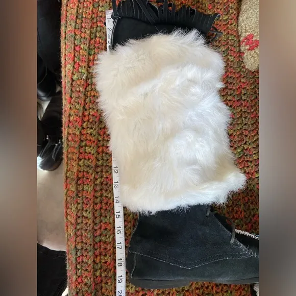Minnetonka Suede Moccasin Tall Boots RARE