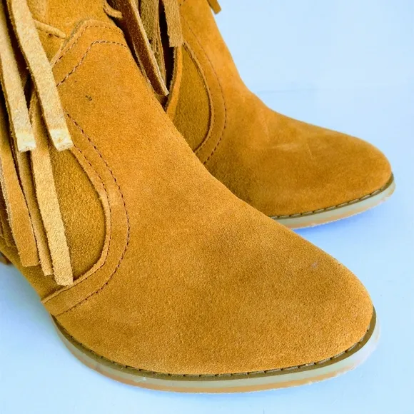 Miss &amp; Mr. Foot Women's Fringe Suede Ankle Boots