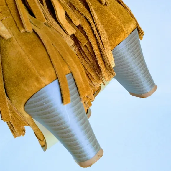 Miss &amp; Mr. Foot Women's Fringe Suede Ankle Boots