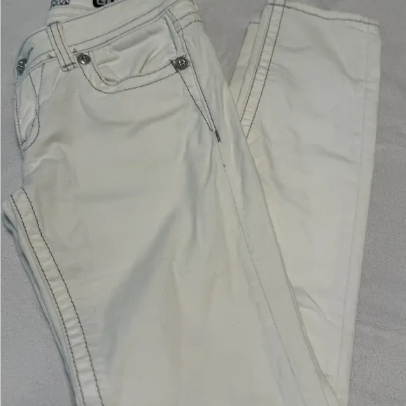 miss me jeans 27 skinny Low Rise - White