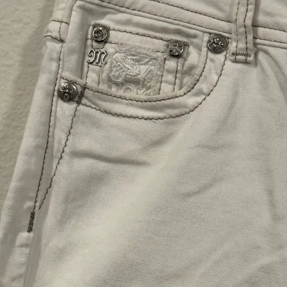 miss me jeans 27 skinny Low Rise - White