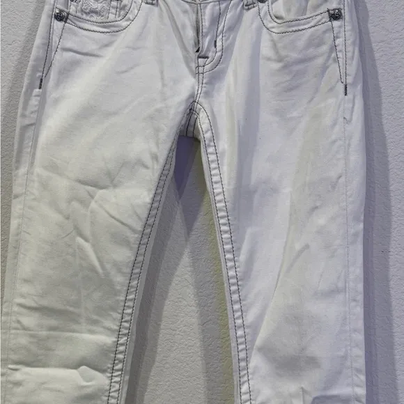 miss me jeans 27 skinny Low Rise - White