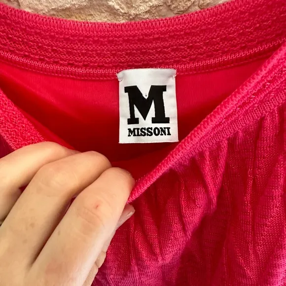 Missoni - Bright Pink Knit Tank Dress sz it 38