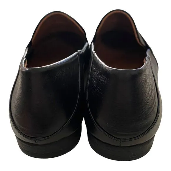 MIZ MOOZ Iggy Women's Black Leather Loafers 37 6.5 7