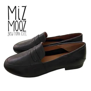 MIZ MOOZ Iggy Women's Black Leather Loafers 37 6.5 7