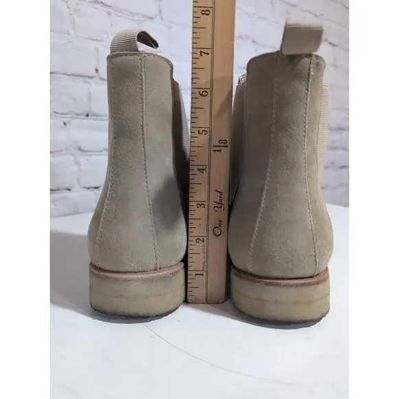 MNML Suede Crepe Chelsea Boots Tan Suede Men’s sz 8.5 Gum Sole