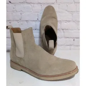 MNML Suede Crepe Chelsea Boots Tan Suede Men’s sz 8.5 Gum Sole