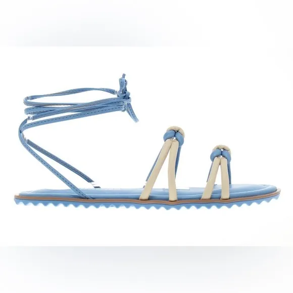 Moleca Women’s Blue Knots Casual Strappy Flat Sandals