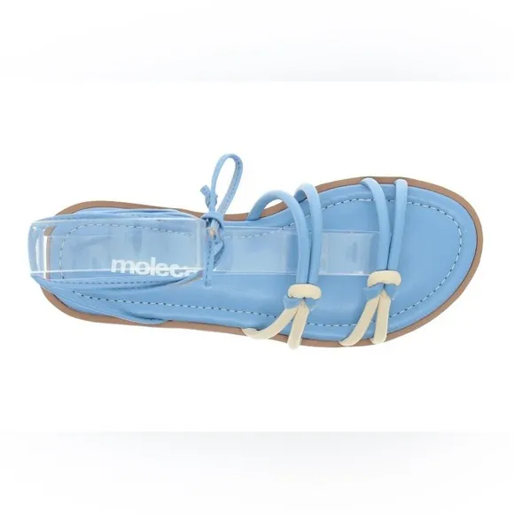 Moleca Women’s Blue Knots Casual Strappy Flat Sandals
