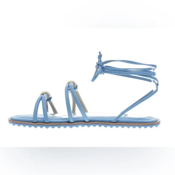Moleca Women’s Blue Knots Casual Strappy Flat Sandals