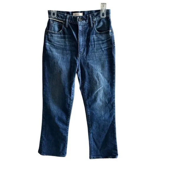 MOUSSY Emma Cropped Flare-Hi Denim Size 27