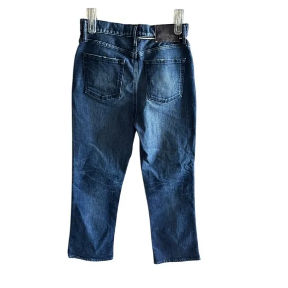 MOUSSY Emma Cropped Flare-Hi Denim Size 27