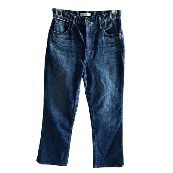 MOUSSY Emma Cropped Flare-Hi Denim Size 27