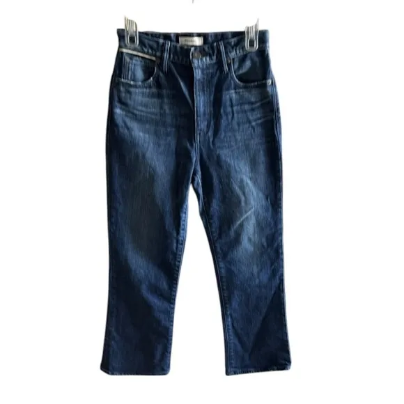 MOUSSY Emma Cropped Flare-Hi Denim Size 27