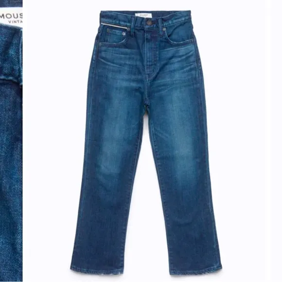 MOUSSY Emma Cropped Flare-Hi Denim Size 27