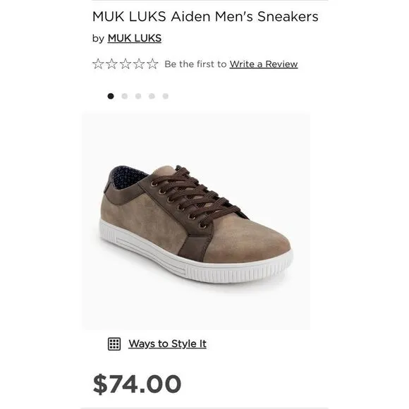 MUK LUKS Aiden Men's Sneakers