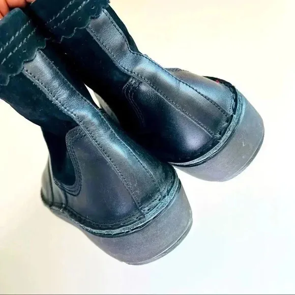 Naot Leather Suede Ankle Boots