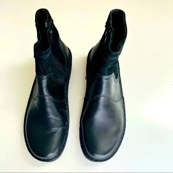 Naot Leather Suede Ankle Boots