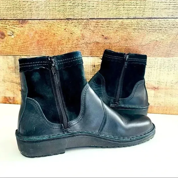 Naot Leather Suede Ankle Boots