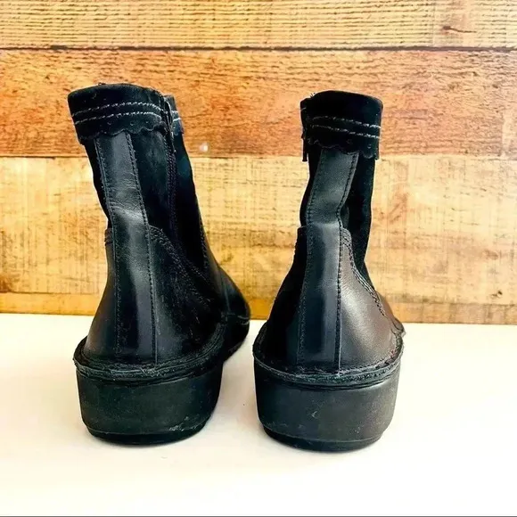 Naot Leather Suede Ankle Boots