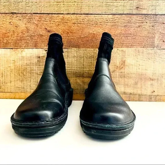Naot Leather Suede Ankle Boots