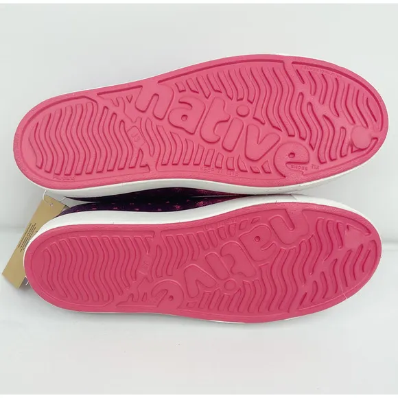 Native Kids Jefferson Shoes 3 Starfish Dazzle Bling Pink White Synthetic NIB