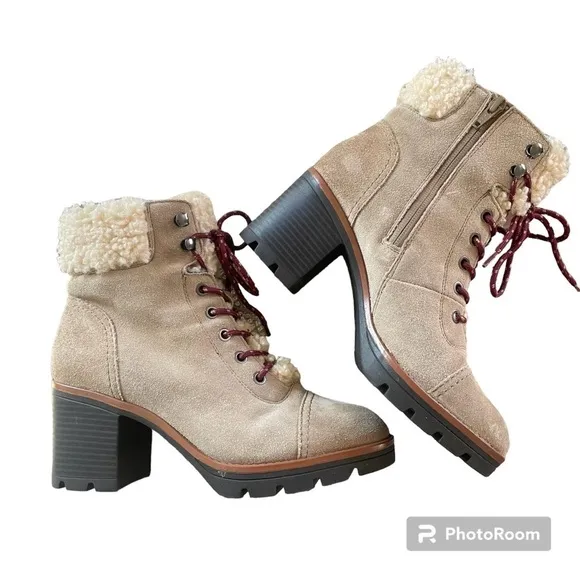 Naturalizer Varuna Boots Faux Fur Leather Upper