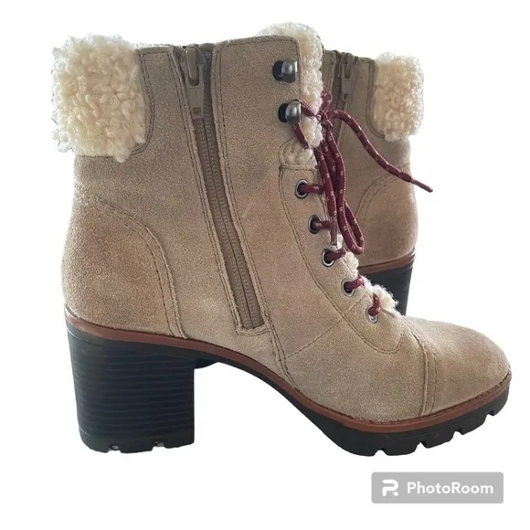 Naturalizer Varuna Boots Faux Fur Leather Upper