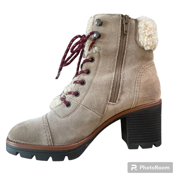 Naturalizer Varuna Boots Faux Fur Leather Upper