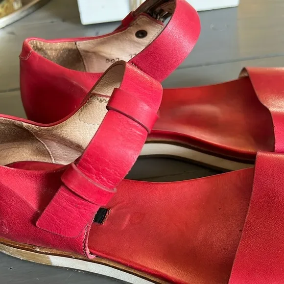 Neosens Women's Red Sandals Size 37 or 6.5 or 7 EU